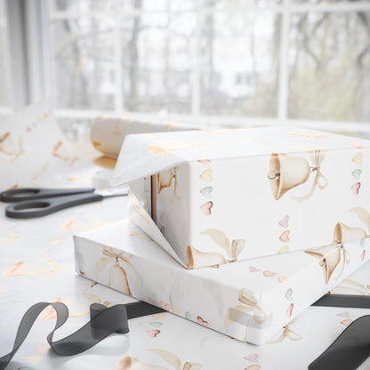 Wedding Bells and Hearts Wrapping Papers