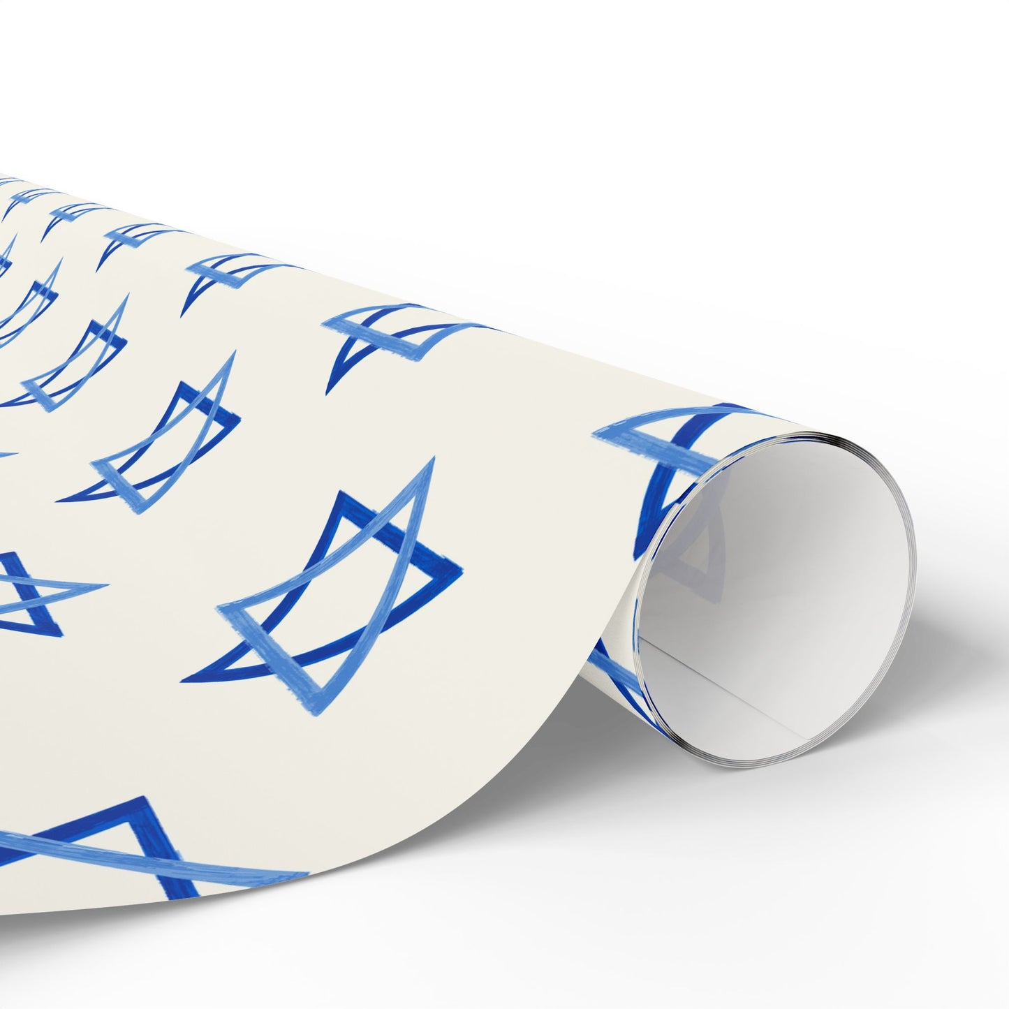 Blue Star of David Wrapping Paper
