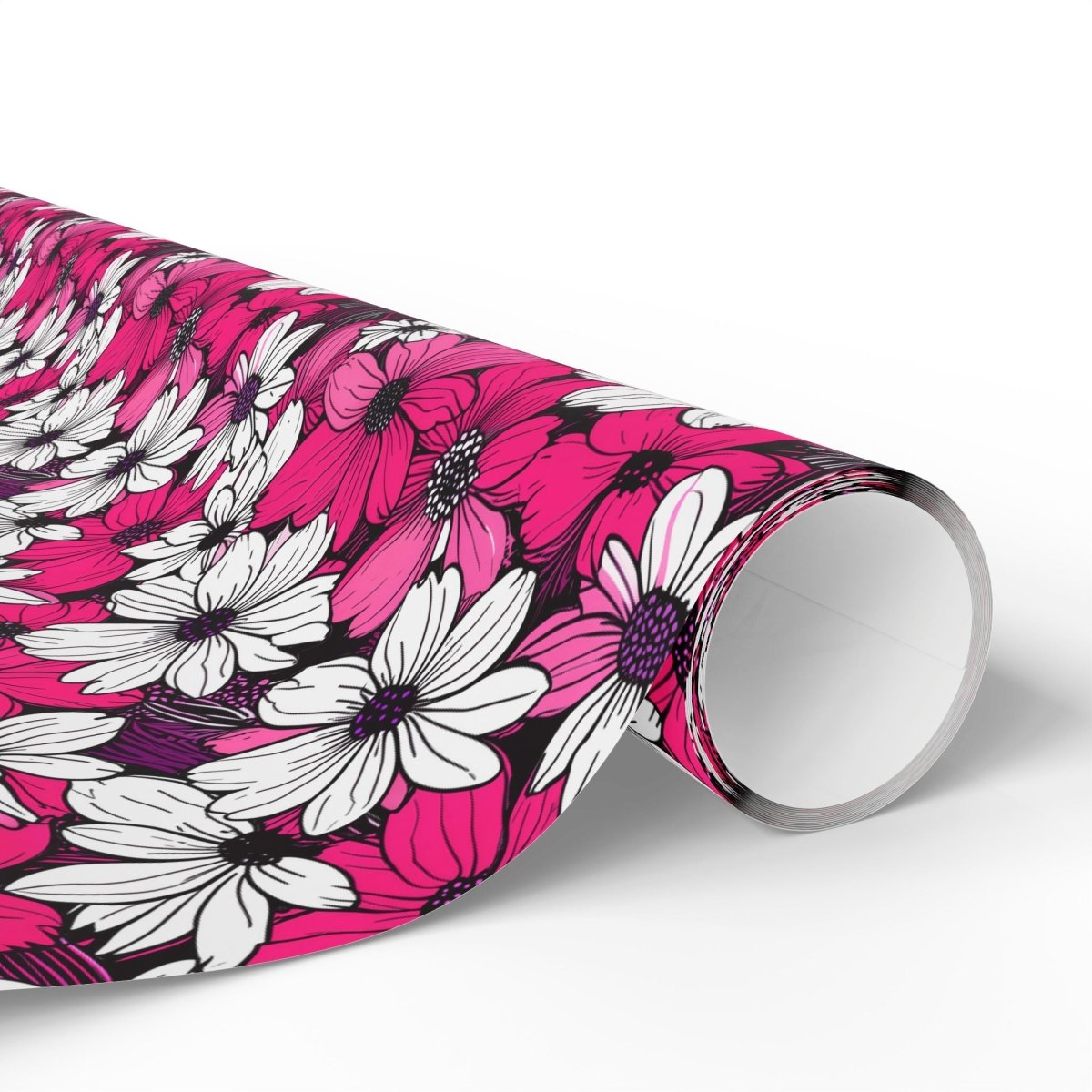 Pink & White Floral Wrapping Paper