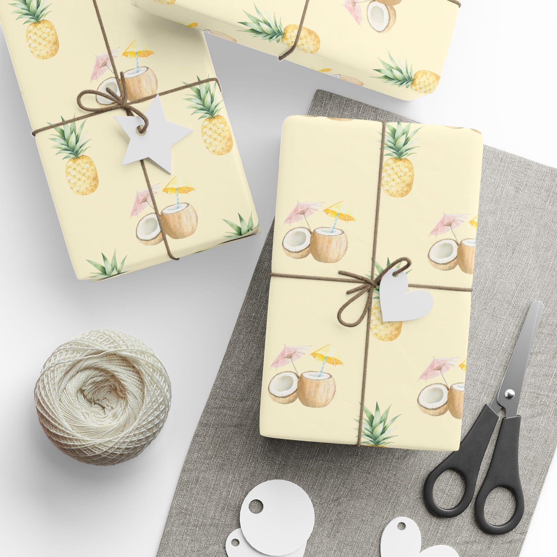 Tropical Pina Colada Wrapping Papers