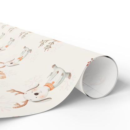 Merry Whiskers & Woofmas – Pastel Pets Holiday Wrapping Paper