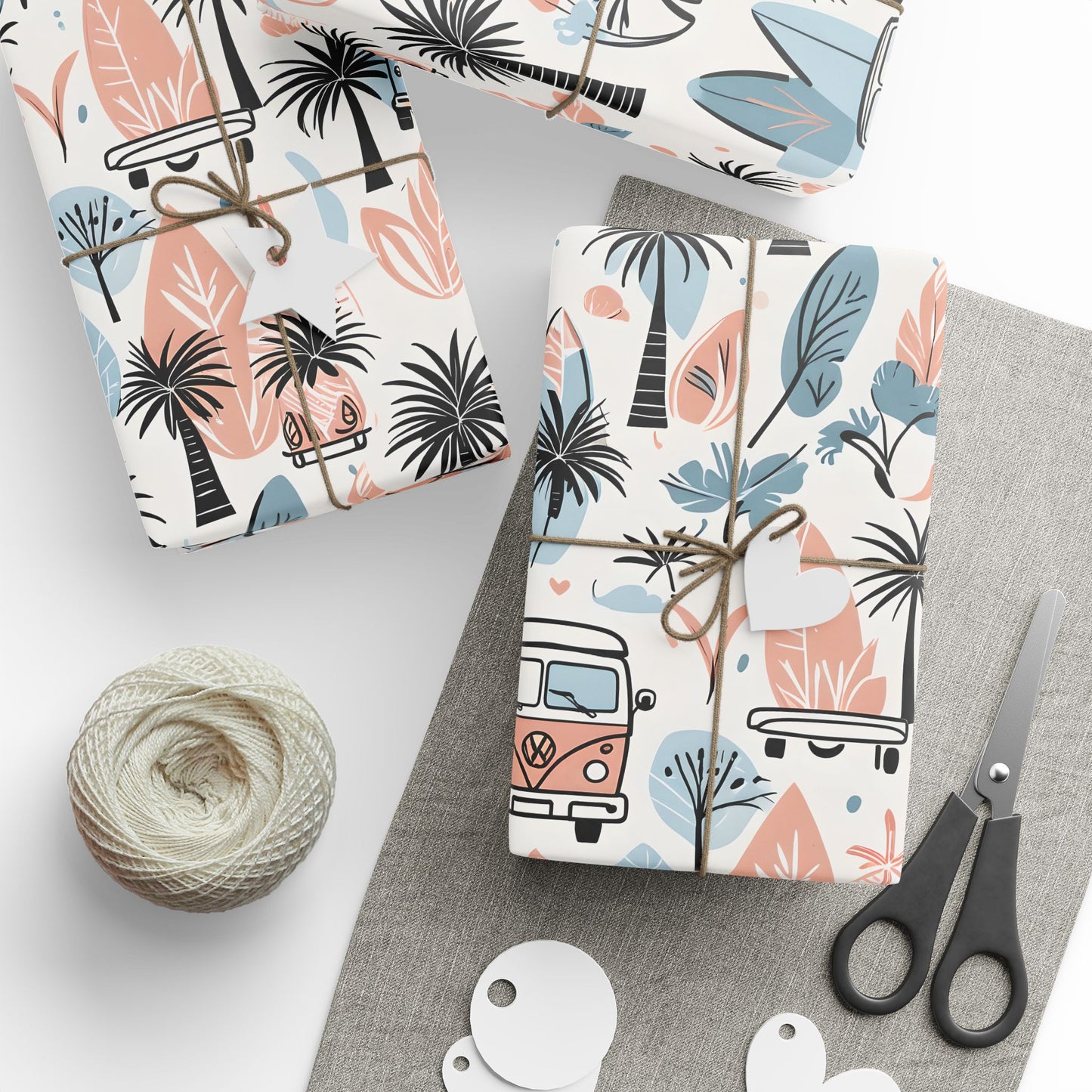 Surfboard Beach Wrapping Papers, Beach and Sea Vibes