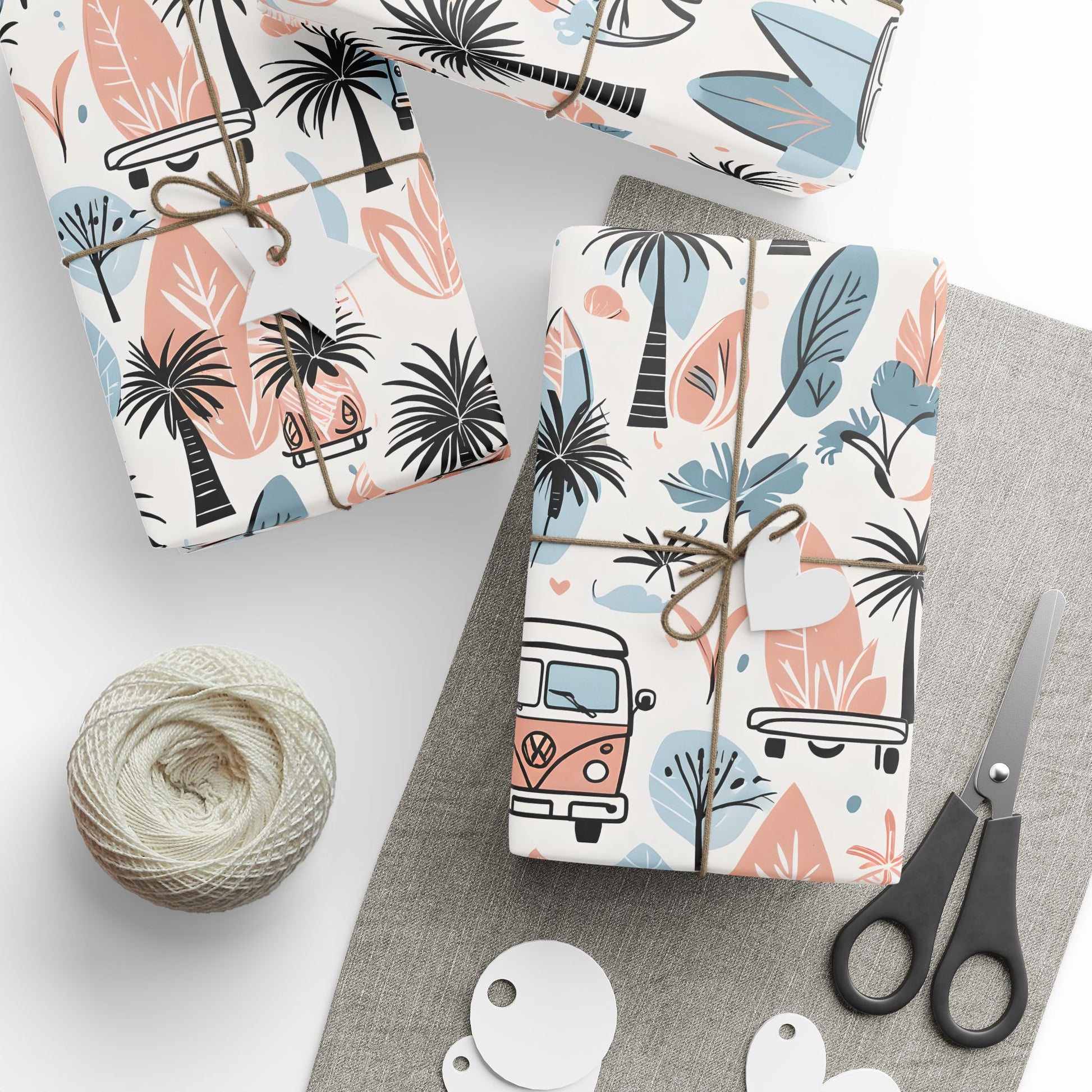Surfboard Beach Wrapping Papers, Beach and Sea Vibes
