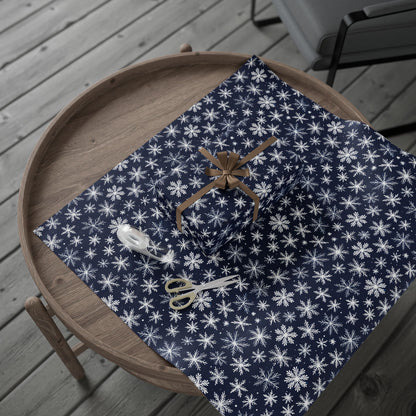 Let It Glow – Midnight Snowflake Wrapping Paper