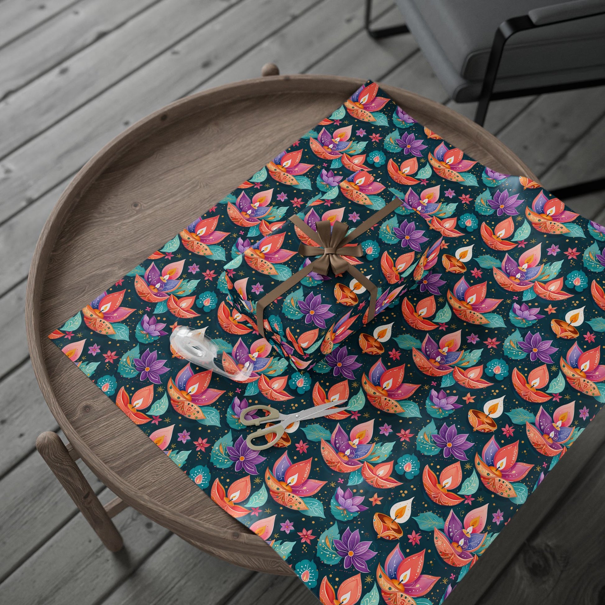 Diwali Aqua Festival Wrapping Papers