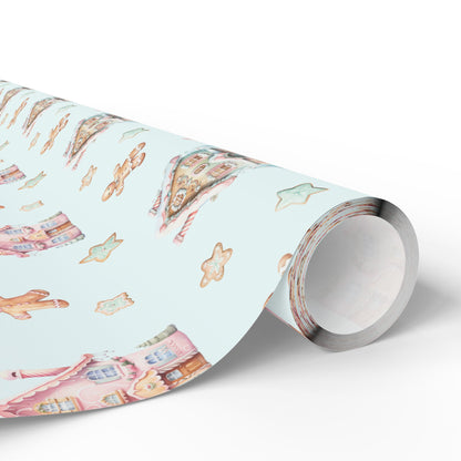 Frosted Fairytale – Gingerbread Dreamscape Wrapping Paper