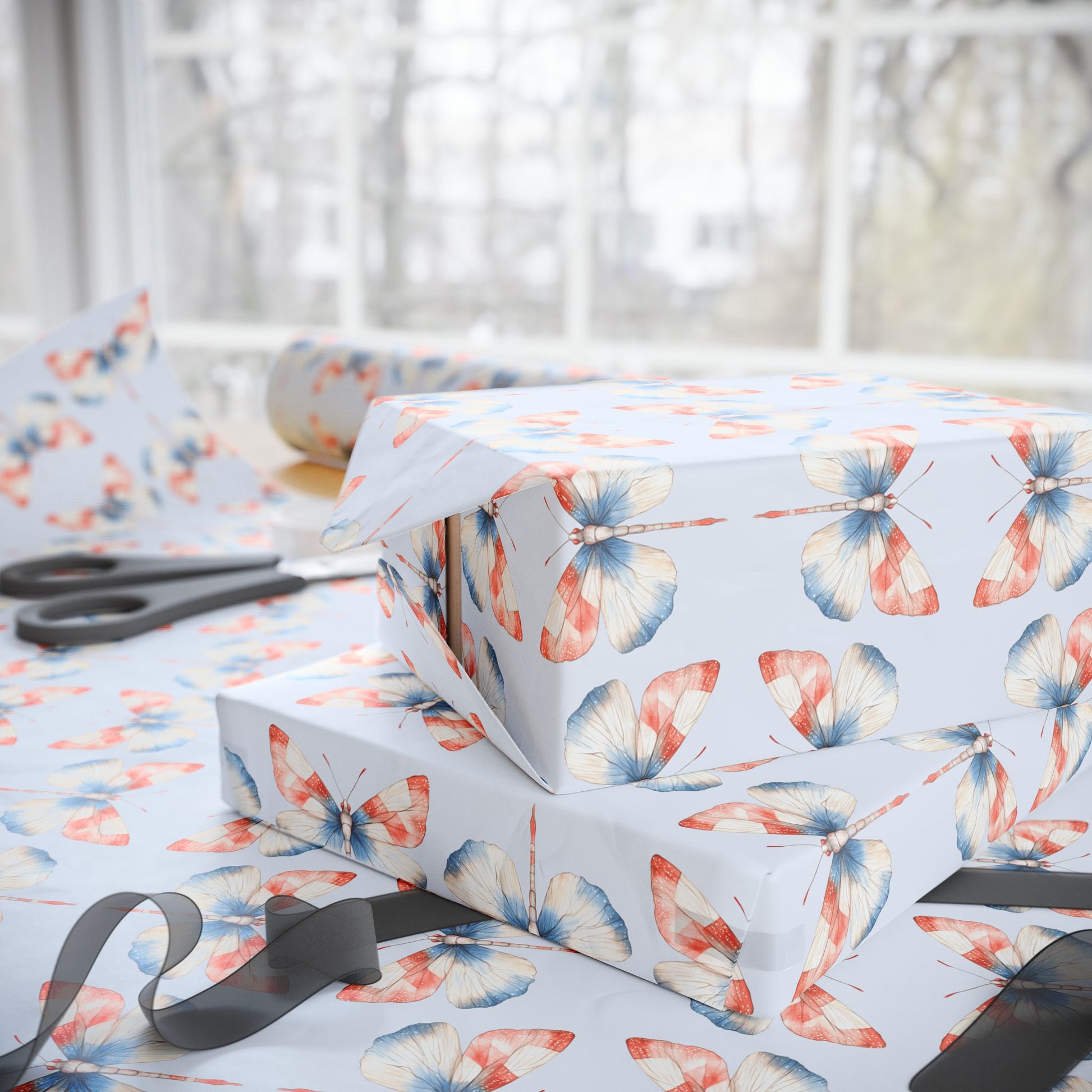 4th of July Firefly Wrapping Paper