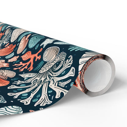 Beach and Ocean Seashells Gift Wrapping Papers