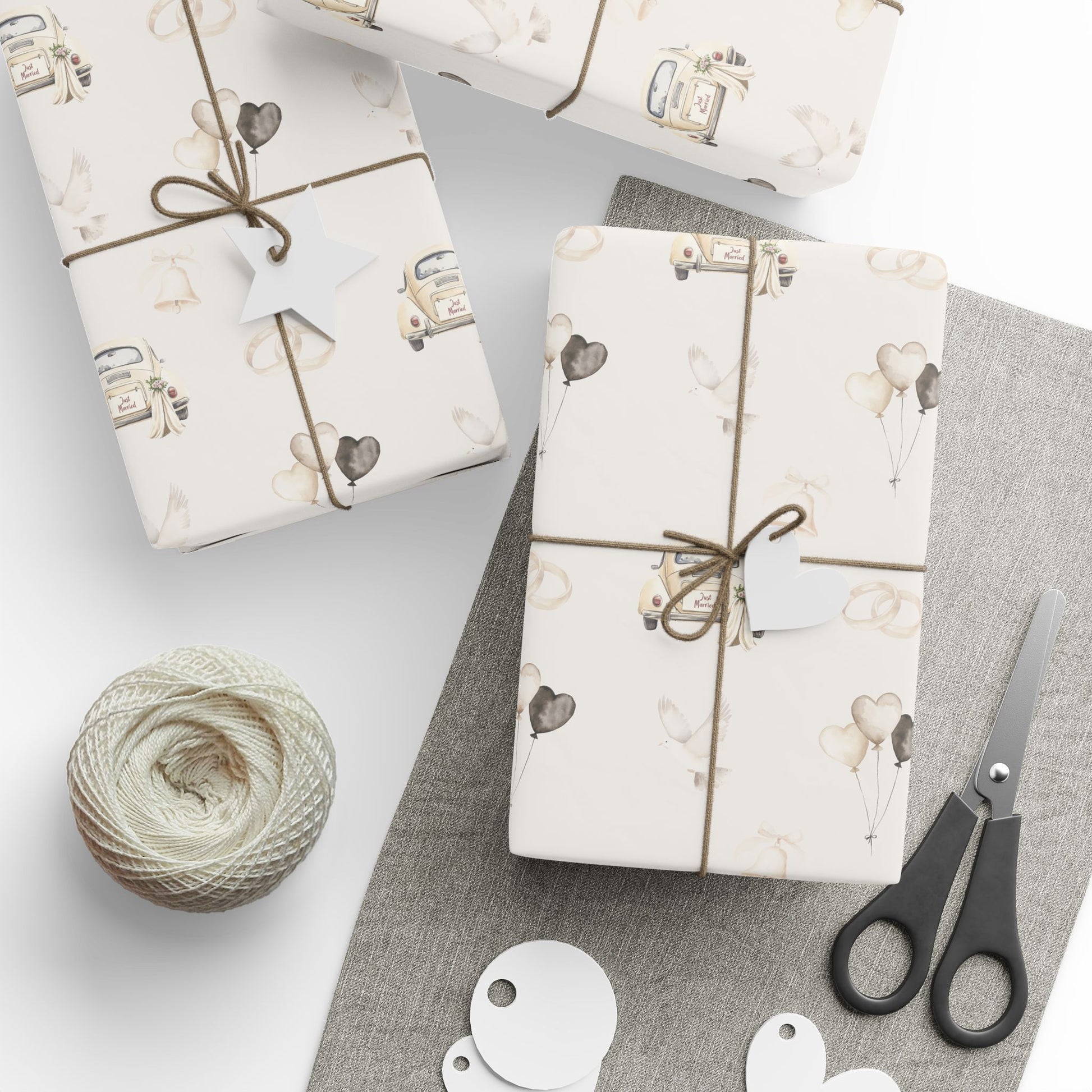 Just Married Gift Paper