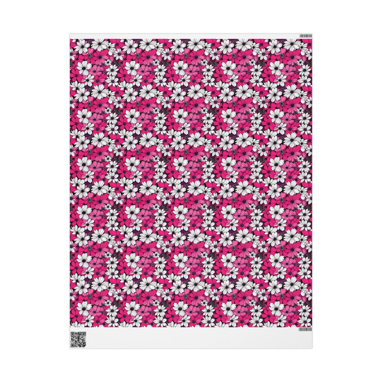 Pink & White Floral Wrapping Paper