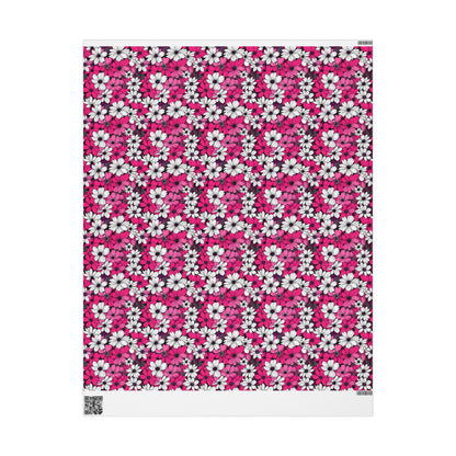 Pink & White Floral Wrapping Paper