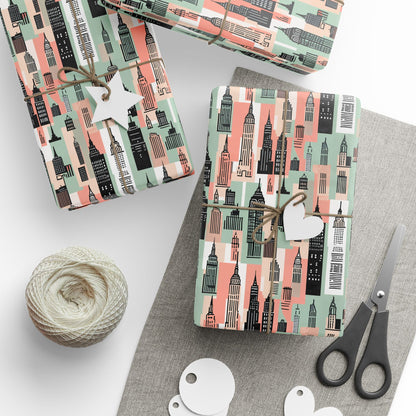 Chic Cityscape Wrapping Paper