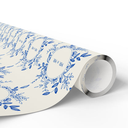 Mr. & Mr. Blue Gift Wrapping Paper