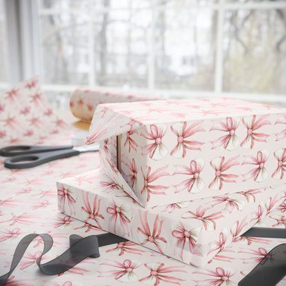 Pink Ribbon Wrapping Paper – Sweet and Chic Gift Wrap for Birthdays, Showers & Pretty Packages