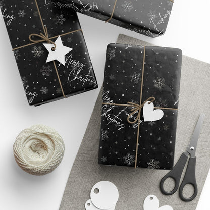 Merry Fucking Christmas – Cheeky Snowflake Wrapping Paper