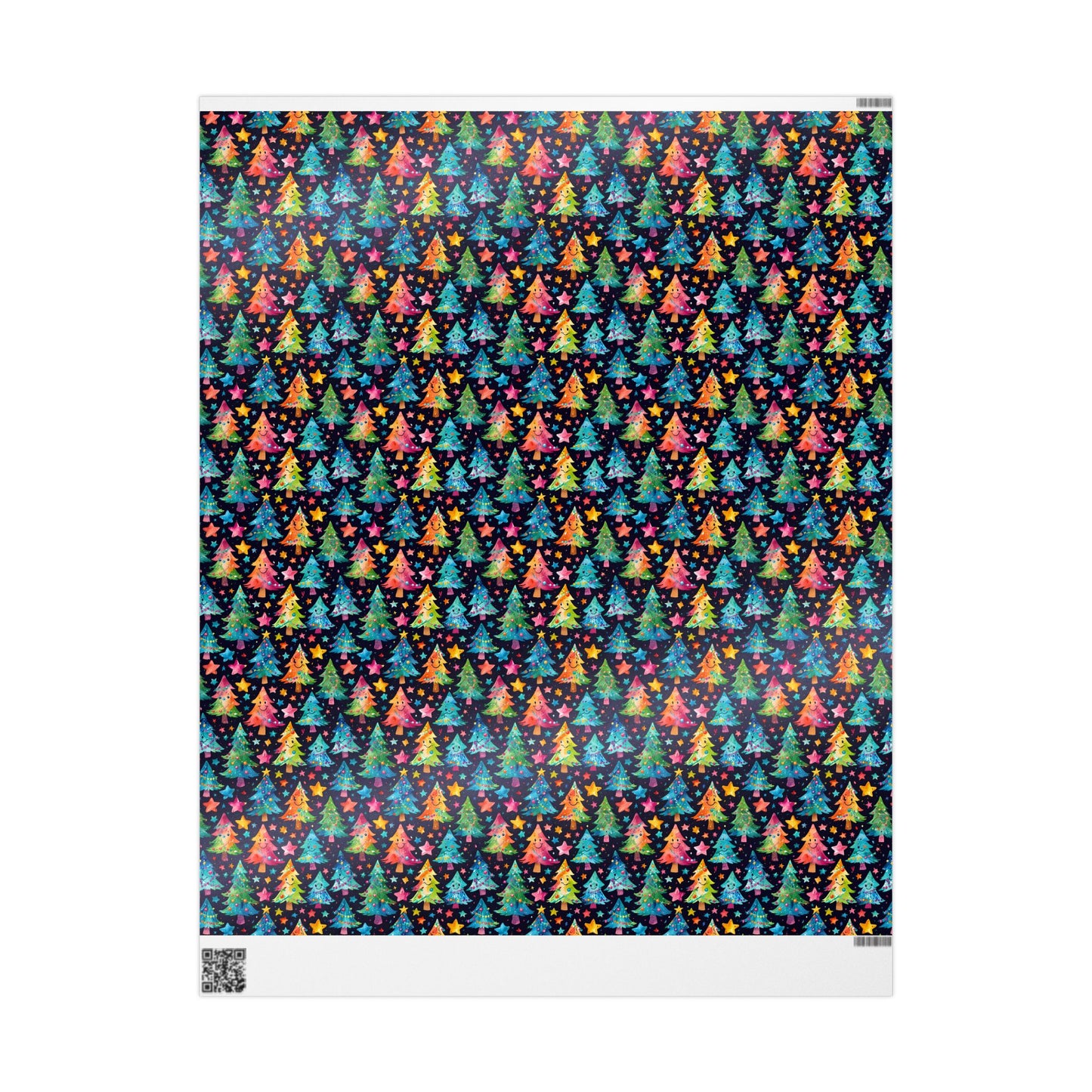 Tree - mendously Bright – Rainbow Christmas Tree Wrapping Paper