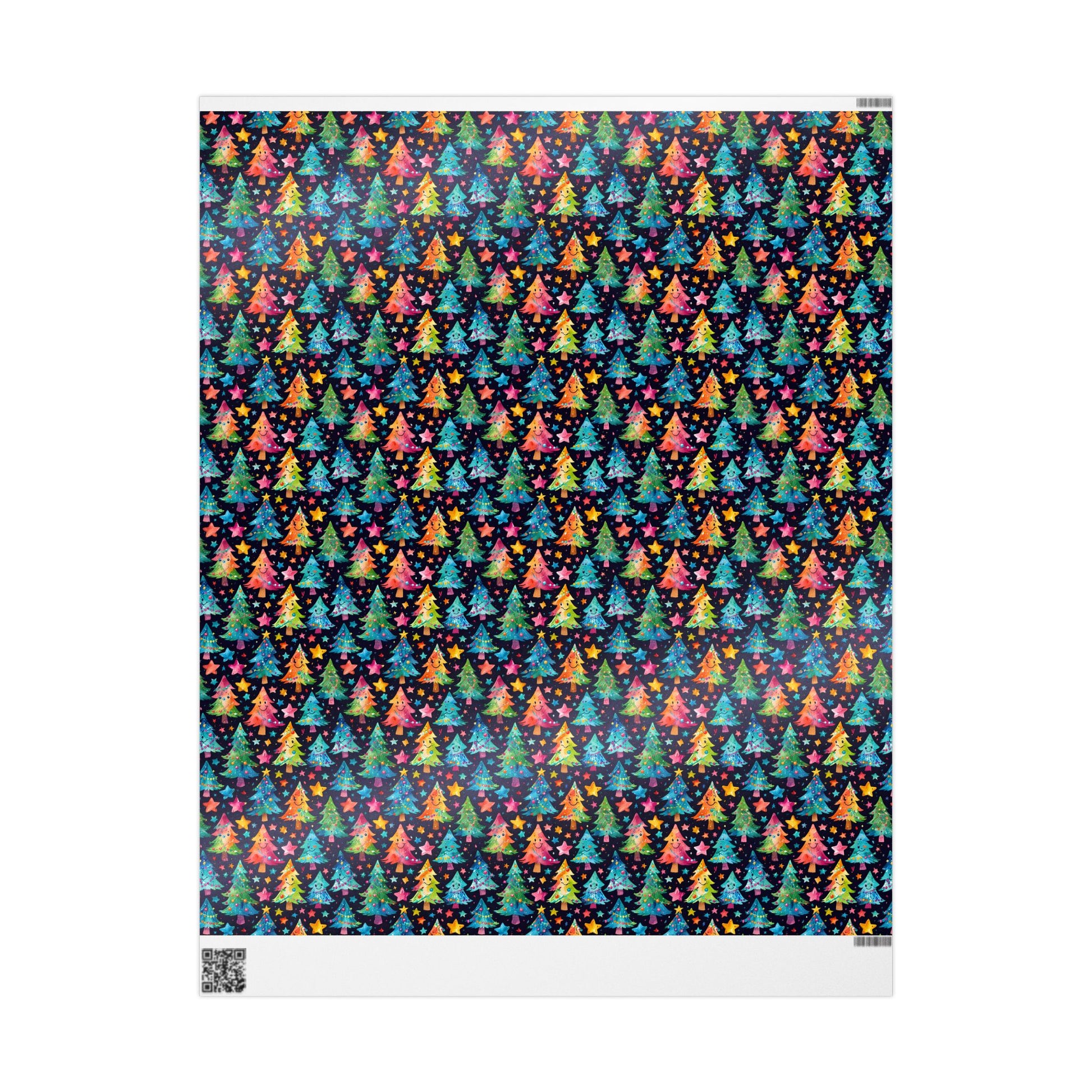 Tree - mendously Bright – Rainbow Christmas Tree Wrapping Paper