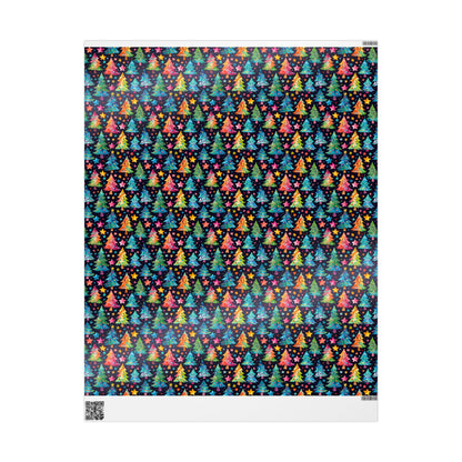 Tree - mendously Bright – Rainbow Christmas Tree Wrapping Paper