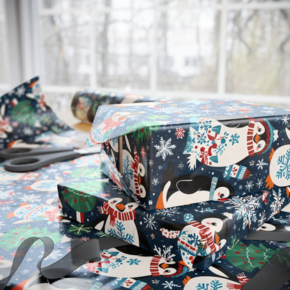 Waddle It Be? – Penguin Snow Party Wrapping Paper