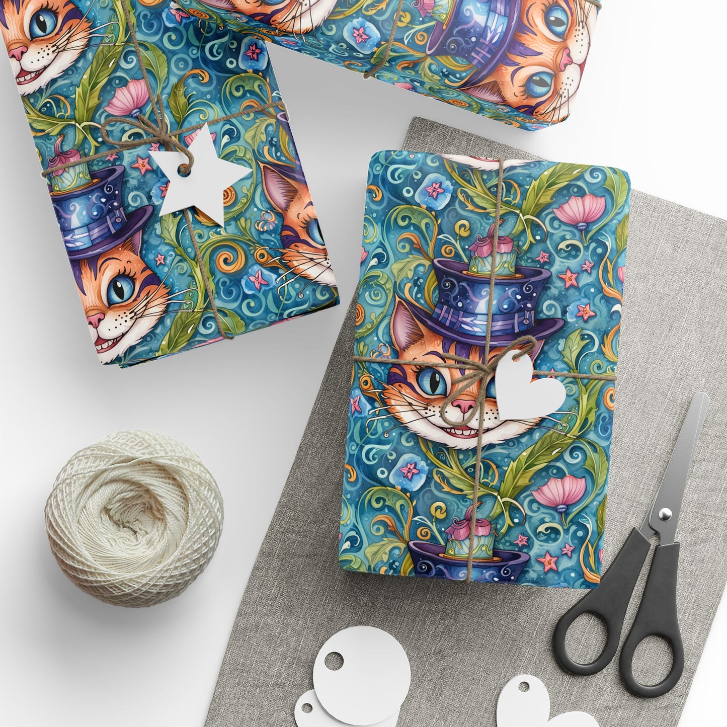 Abstract Cheshire Cat Gift Wrapping Paper