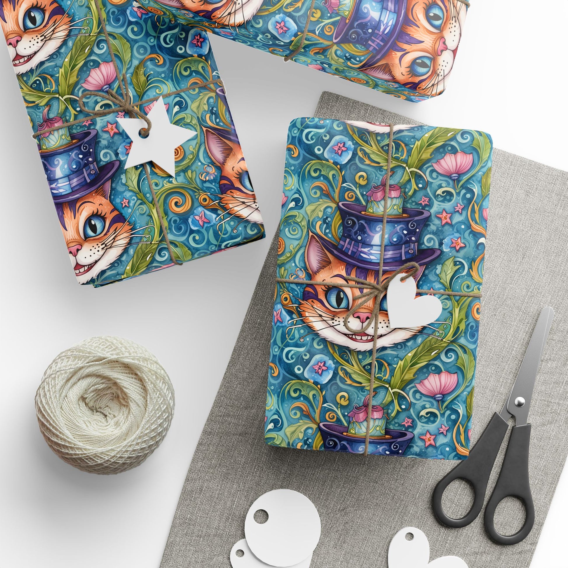 Abstract Cheshire Cat Gift Wrapping Paper