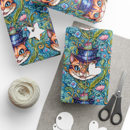 Abstract Cheshire Cat Gift Wrapping Paper