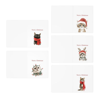Christmas Kitten Greeting Cards (25-Pack)