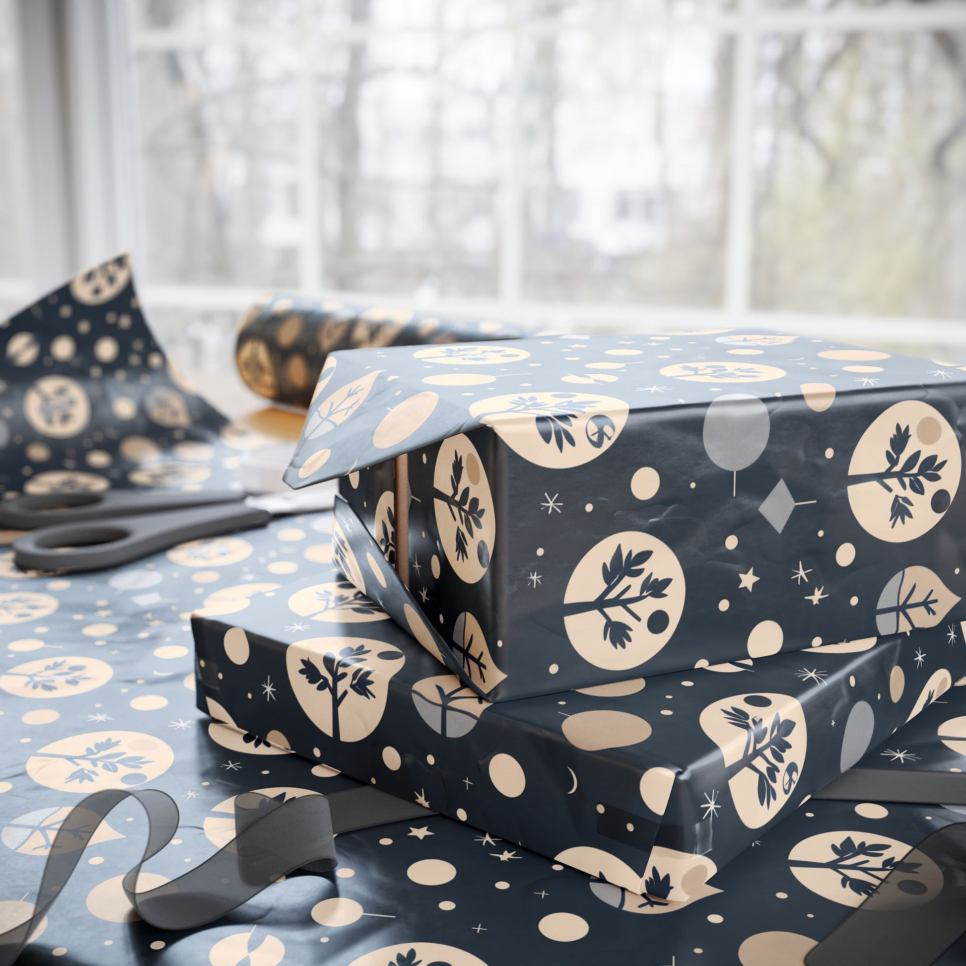 Stellar Stillness – Modern Holiday Wrapping Paper