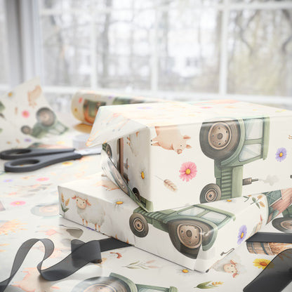 Cute Barnyard Gift Wrap