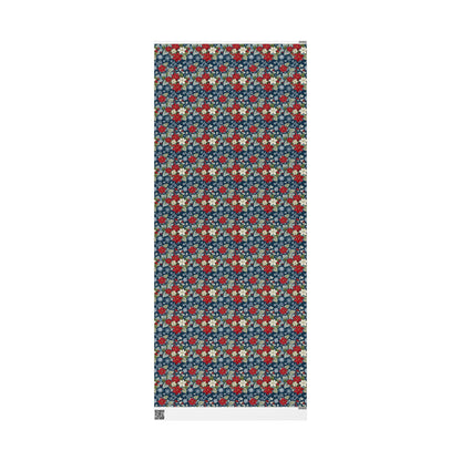 Festive Floral Christmas Wrapping Paper