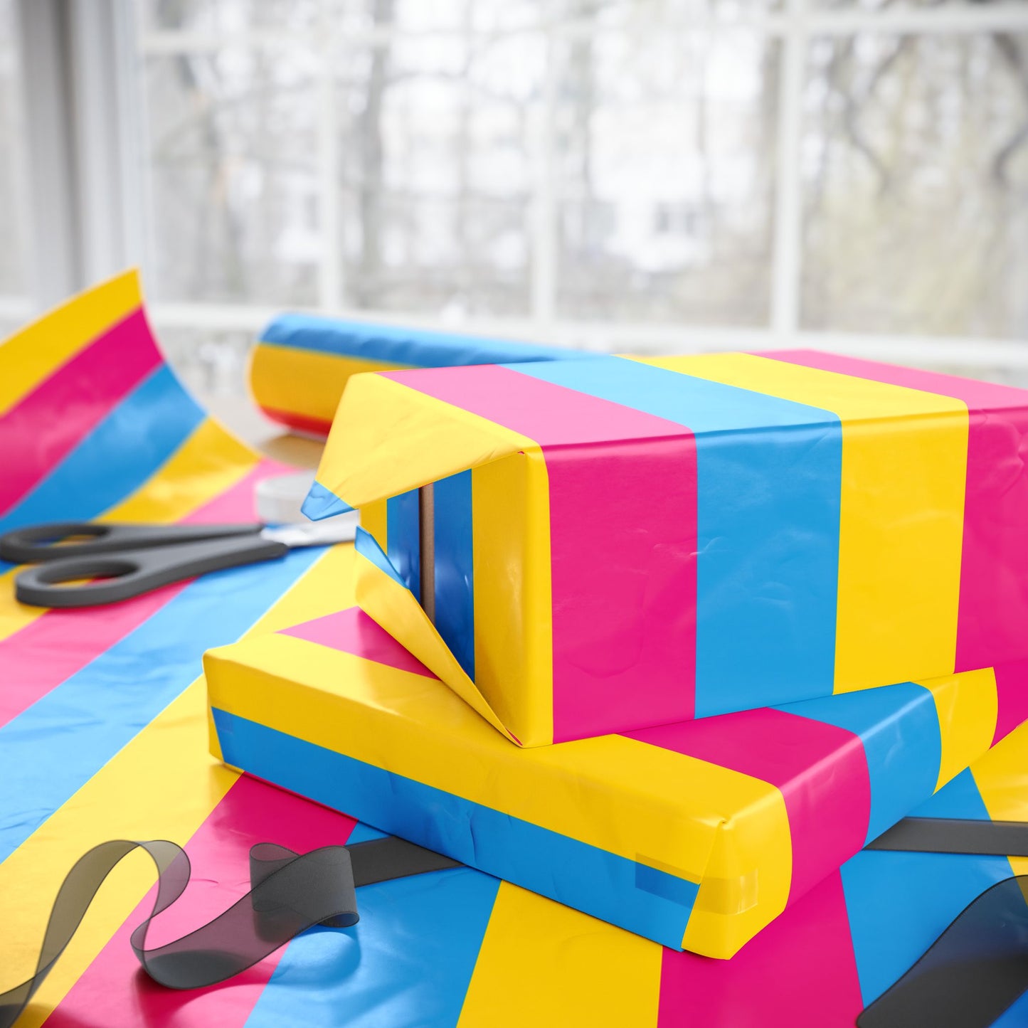 Pansexual Flag Design, LGBTQ+ Gift Wrap