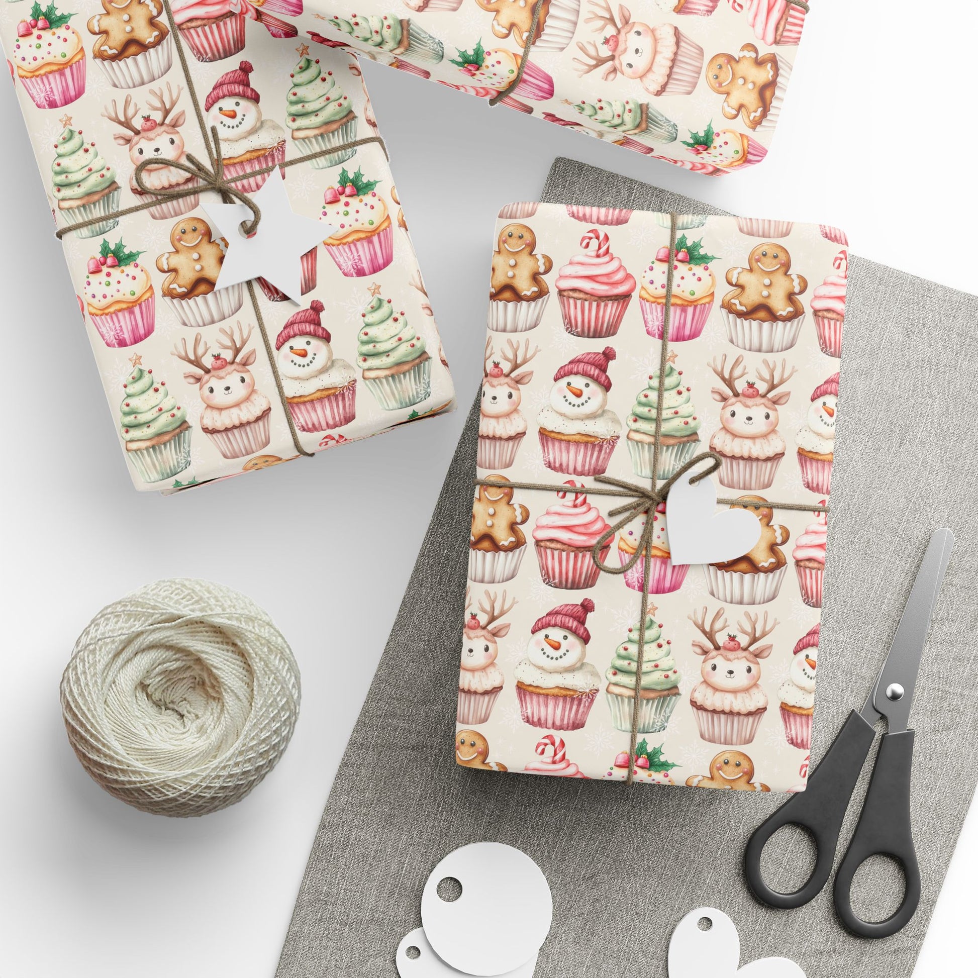 Frosted & Festive – Christmas Cupcake Cuties Wrapping Paper