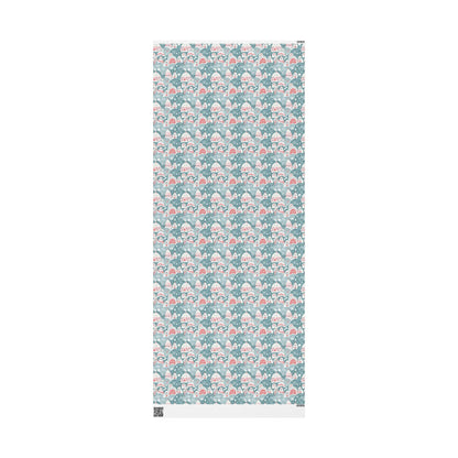 Icy Paws & Peppermint Igloos – Arctic Wonderland Wrapping Paper