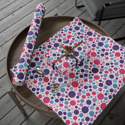 Colorful Polka Dot Wrapping Paper Roll