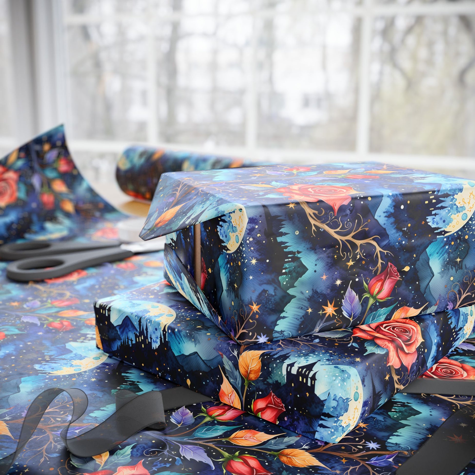 Floral Fantasy Wrapping Paper - Elegant Gift Wrap