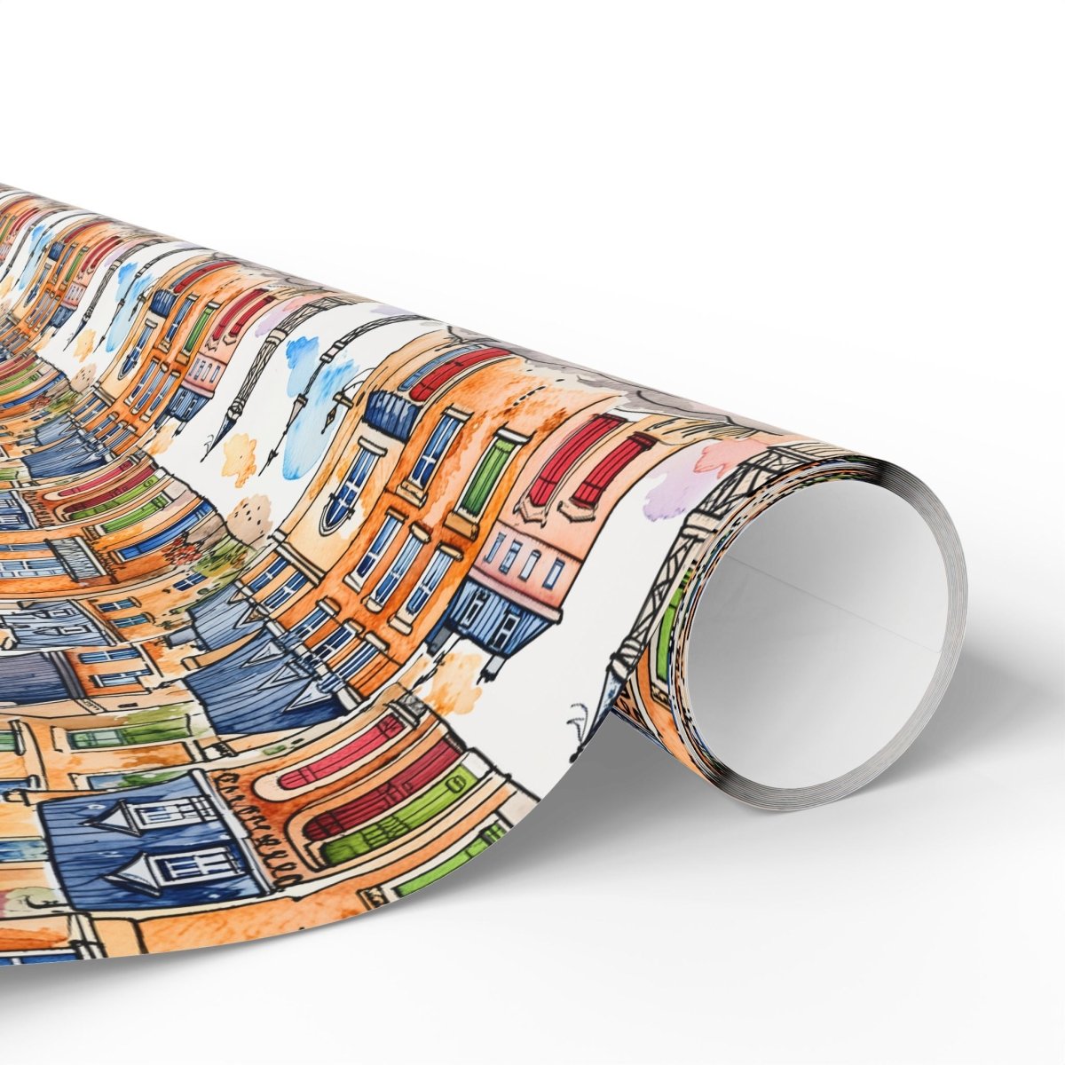 Abstract Cityscape Wrapping Paper
