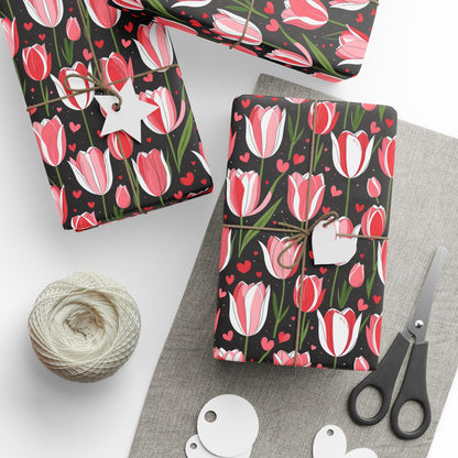 Elegant Pink Tulip Wrapping Paper