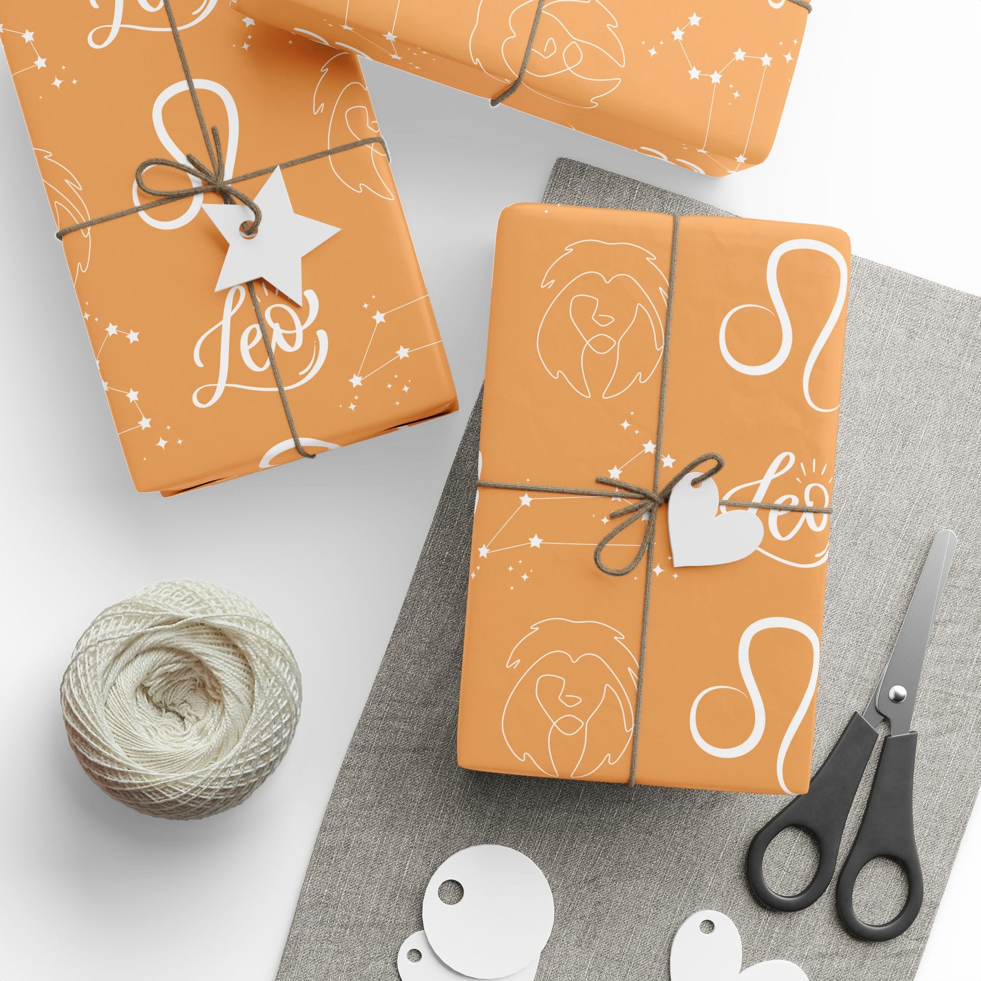 Hear Me Purr – Leo Zodiac Wrapping Paper