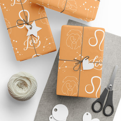 Hear Me Purr – Leo Zodiac Wrapping Paper