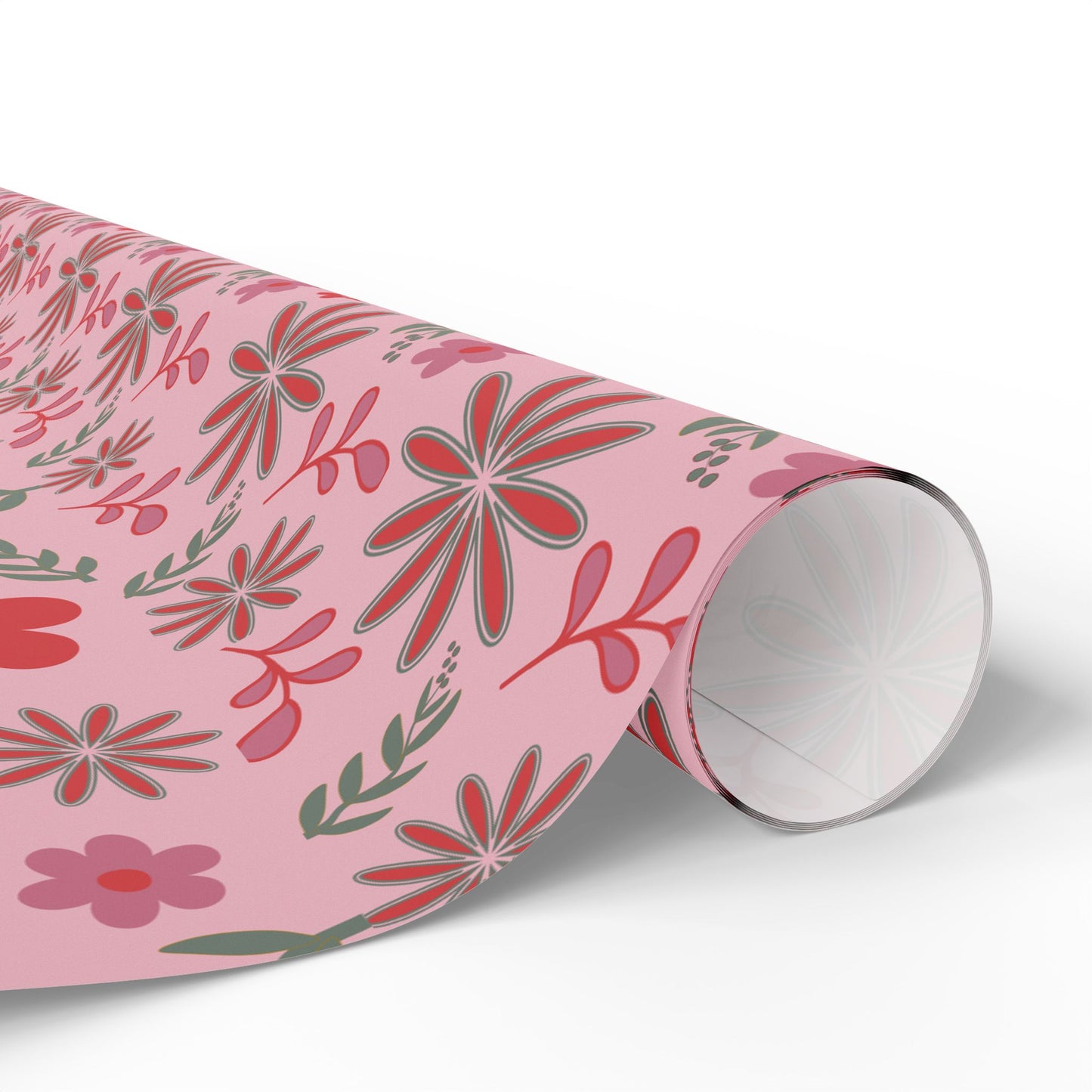 Pink Blossom Vintage Floral Wrapping Paper