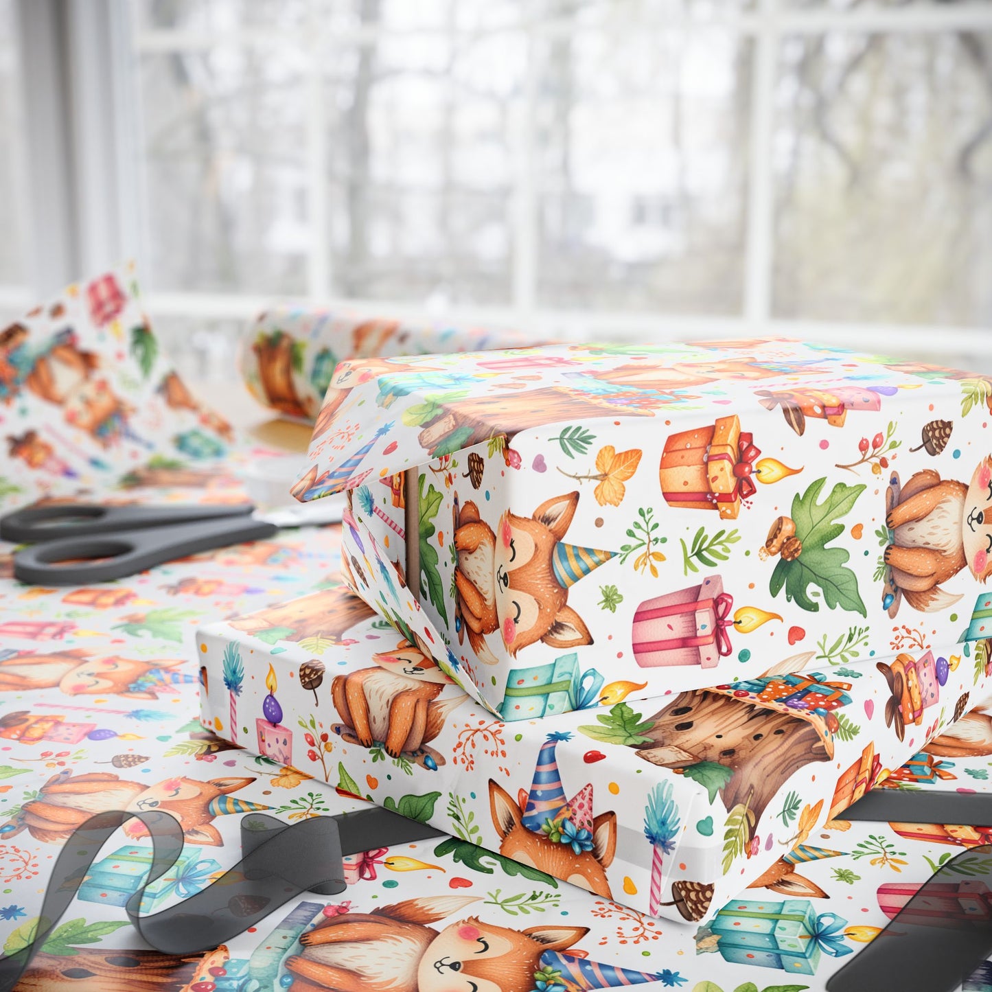 Forest Friends Wrapping Paper for All Occasions