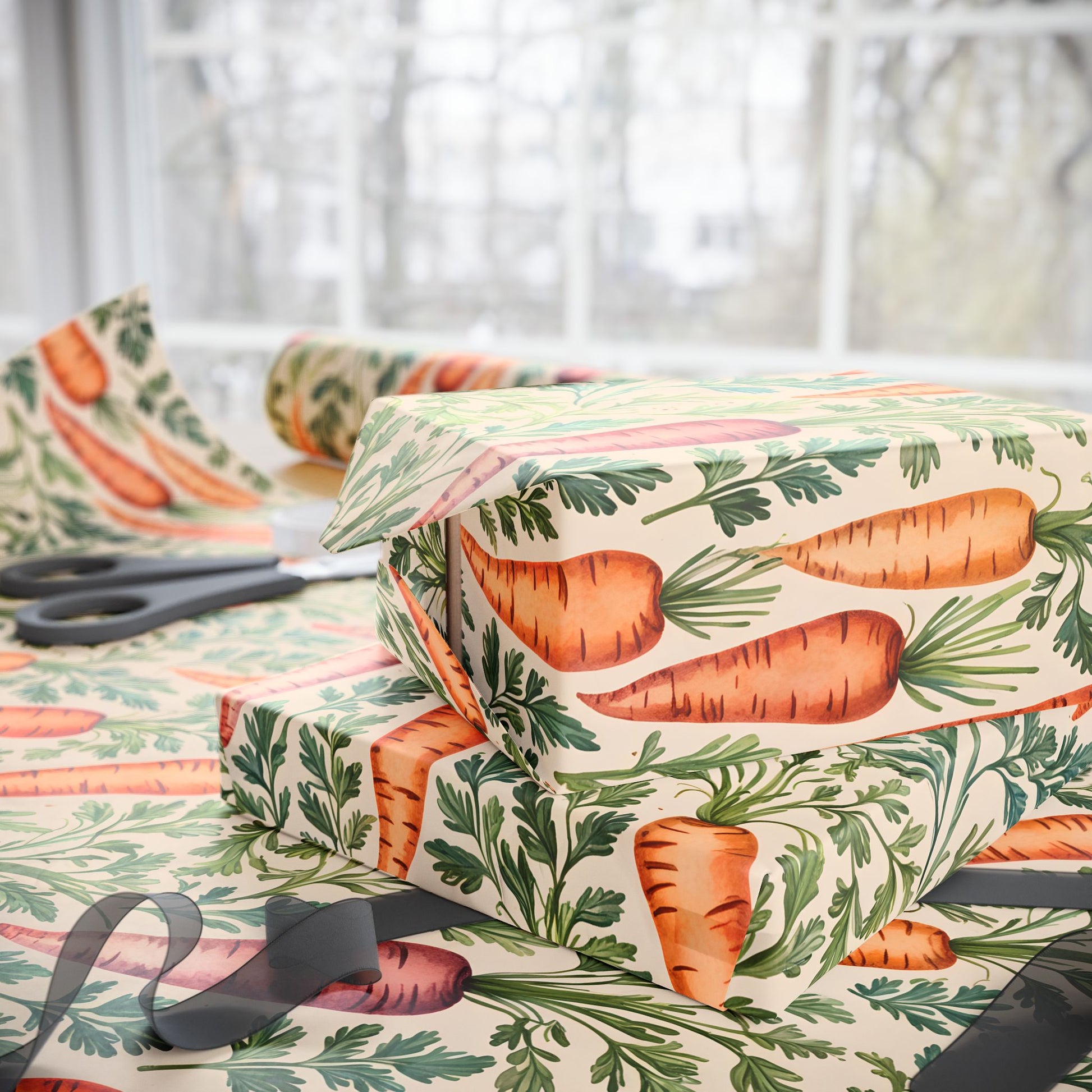 Playful Carrot Gift Wrap
