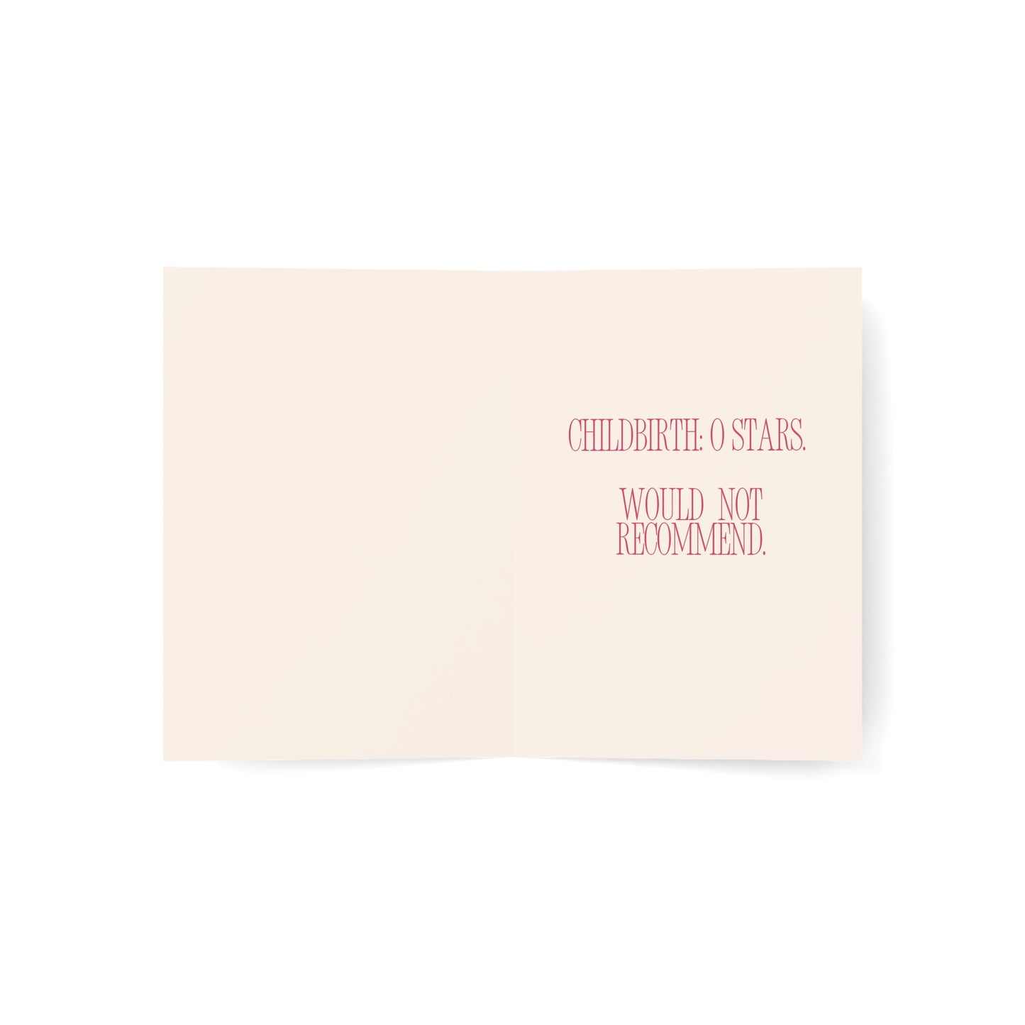 Congrats On The Baby | Child Birth: 0 Stars - Would not recommend |Baby Shower Card