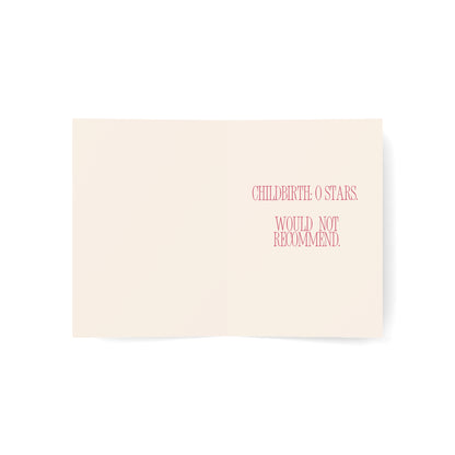Congrats On The Baby | Child Birth: 0 Stars - Would not recommend |Baby Shower Card