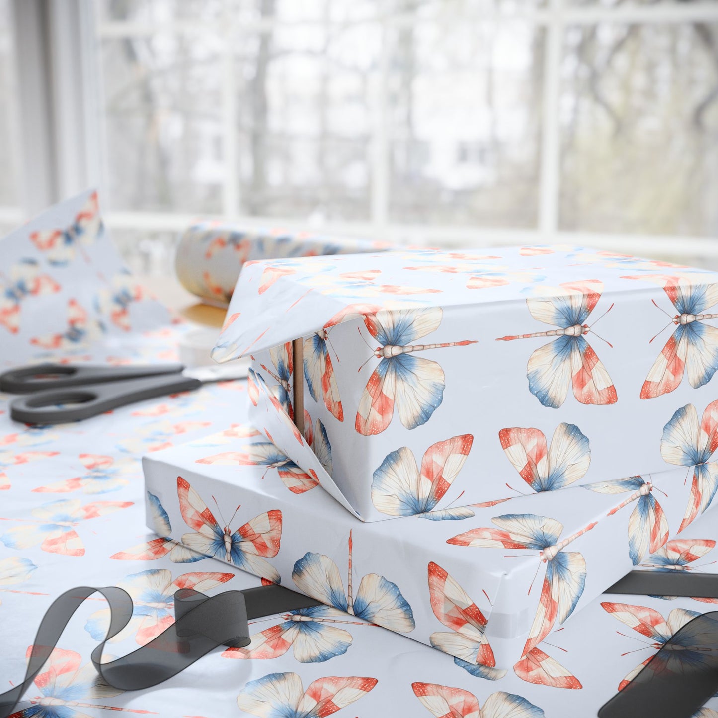 4th of July Firefly Wrapping Paper