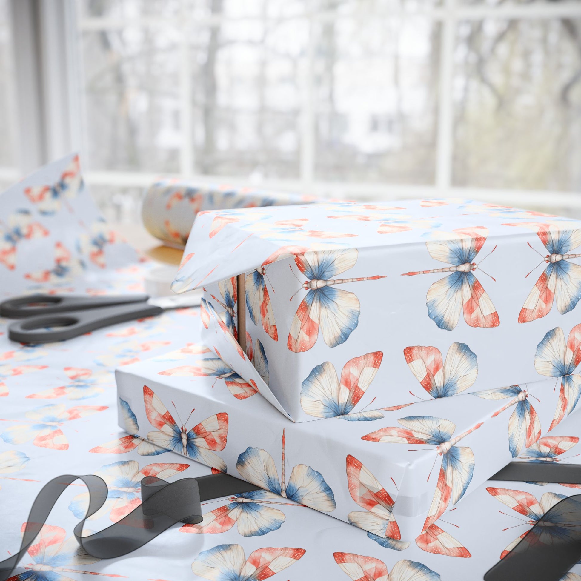 4th of July Firefly Wrapping Paper