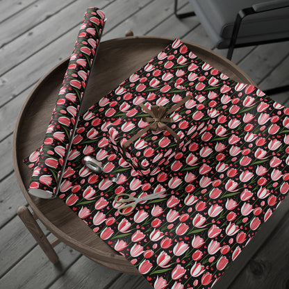 Elegant Pink Tulip Wrapping Paper