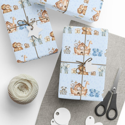 Noah's Ark Childrens Gift Wrap
