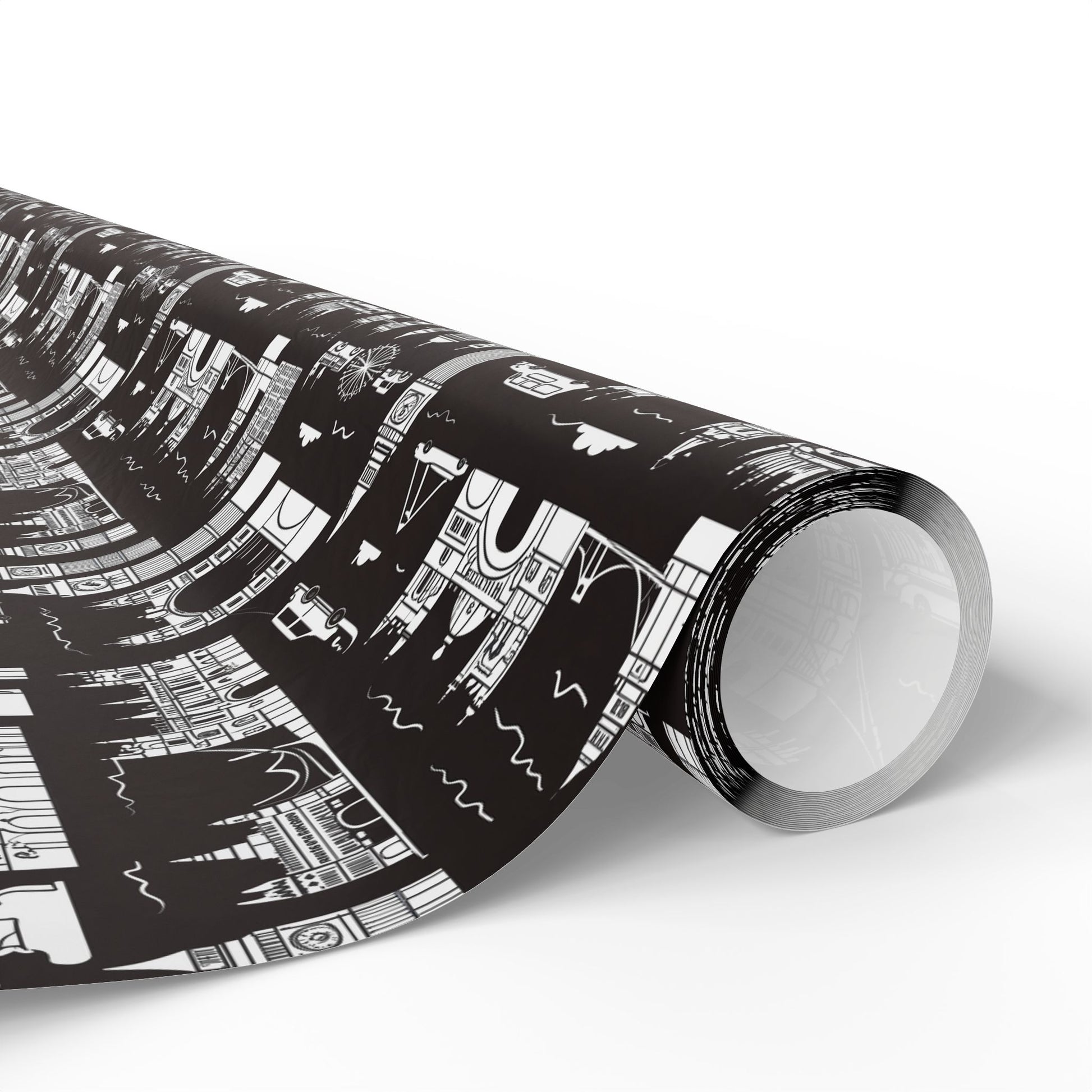 Wrapping Papers - Stylish Abstract Cityscape Design