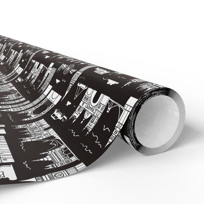 Wrapping Papers - Stylish Abstract Cityscape Design